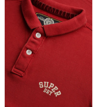 Superdry Vintage röd polotröja