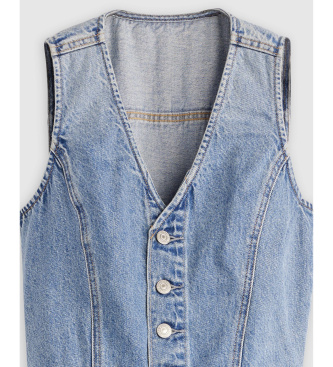 Levi's Lätt jumpsuit med vida ben i blå denim