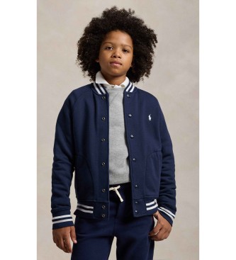 Polo Ralph Lauren Navy baseball-fleecejakke