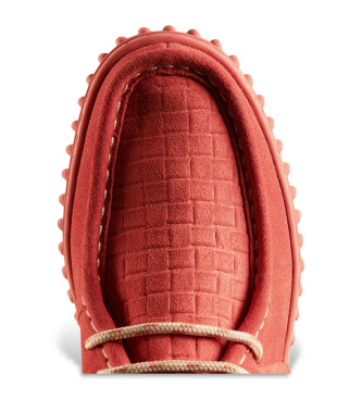 Clarks Torhill Bee skor i korallfärgat läder