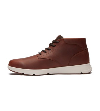 Timberland Parker Street braune Turnschuhe aus Leder mit mittlerer Spitze