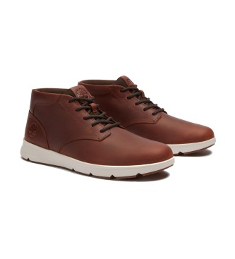 Timberland Parker Street braune Turnschuhe aus Leder mit mittlerer Spitze