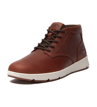 Timberland Parker Street braune Turnschuhe aus Leder mit mittlerer Spitze