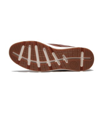 Timberland Parker Street braune Turnschuhe aus Leder mit mittlerer Spitze