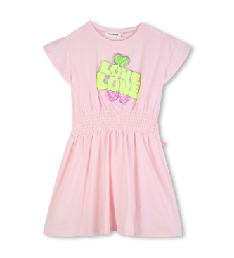 Billieblush Robe à paillettes roses