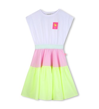 Billieblush Robe blanche bicolore