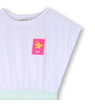 Billieblush Robe blanche bicolore