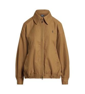 Polo Ralph Lauren Coupe-vent en coton oversize marron