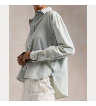 Polo Ralph Lauren Camisa Cropped Boxy verde