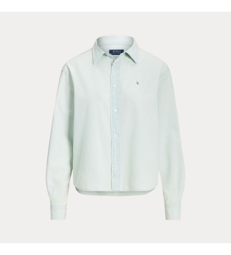 Polo Ralph Lauren Camisa Cropped Boxy verde