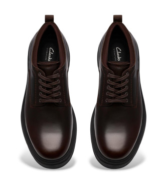 Clarks Badbury Veterschoenen Bruin