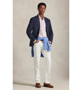 Polo Ralph Lauren Custom Fit hørskjorte med pink striber