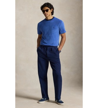 Polo Ralph Lauren Classic Fit Frottee-Strick-T-Shirt blau
