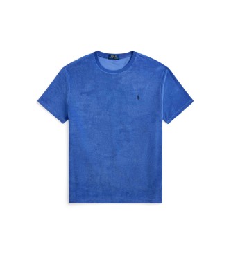 Polo Ralph Lauren Classic Fit Frottee-Strick-T-Shirt blau