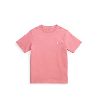 Polo Ralph Lauren Camiseta de punto jersey de algodón rosa