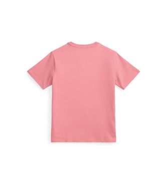 Polo Ralph Lauren Camiseta de punto jersey de algodón rosa