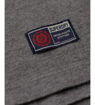 Superdry Vintage Athletic grå kortærmet T-shirt med brystdetalje