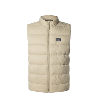 Pepe Jeans Beige Puffer Vest
