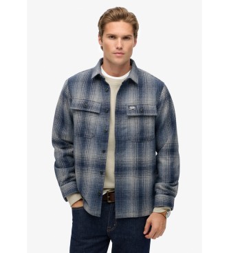 Superdry Blaues Miller-Überhemd