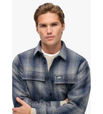 Superdry Blaues Miller-Überhemd