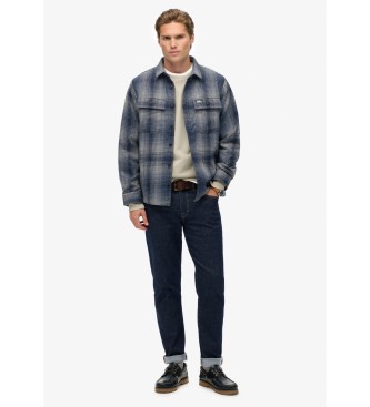 Superdry Blaues Miller-Überhemd