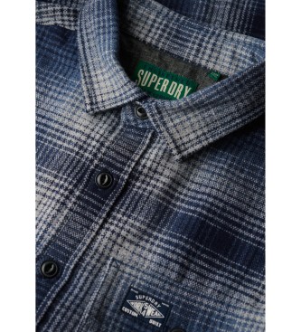 Superdry Blaues Miller-Überhemd