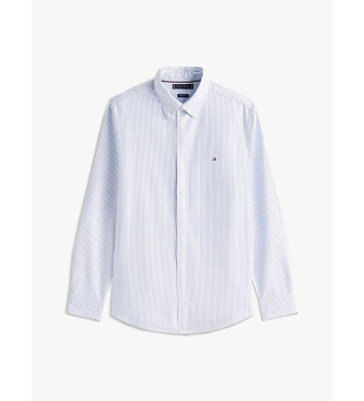 Tommy Hilfiger Chemise à rayures oxford, coupe régulière, bleue