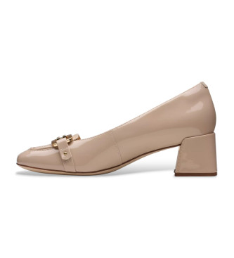 Clarks Nyta45 Court beige leren schoenen