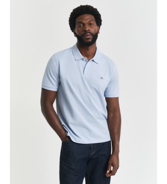 Gant Pólo azul piqué de ajuste regular Shield