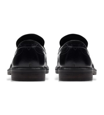 Clarks Aldwin Step leren loafers zwart