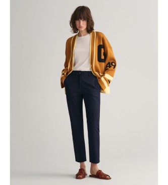 Gant Chino broek Slim Fit marine