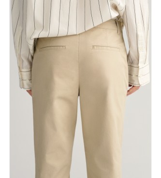 Gant Calças Chino Slim Fit bege