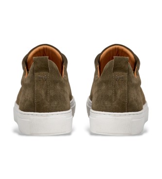 Hackett London Vision groene leren sportschoenen