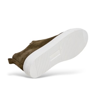 Hackett London Vision groene leren sportschoenen