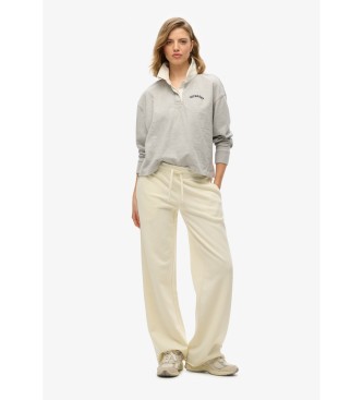 Superdry Studios joggingbukser off white ecru