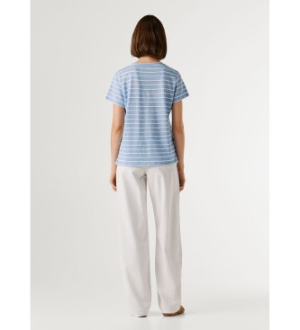 Pepe Jeans Camiseta Megan Striped azul