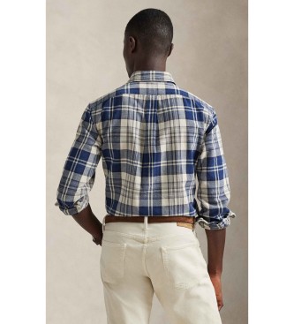Polo Ralph Lauren Camisa oxford cepillada Custom Fit marino