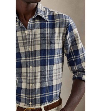 Polo Ralph Lauren Camisa oxford cepillada Custom Fit marino