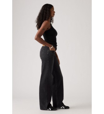 Levi's Jeans neri a vita bassa e larghi