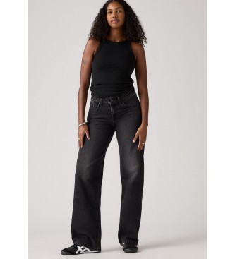 Levi's Jeans neri a vita bassa e larghi