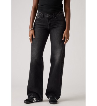 Levi's Jeans neri a vita bassa e larghi