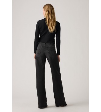 Levi's Jeans 728 de pierna ancha y tiro alto negro