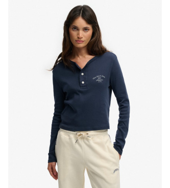 Superdry Koszulka Athletic Down navy