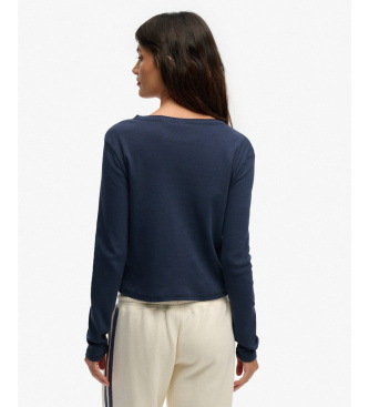 Superdry Koszulka Athletic Down navy