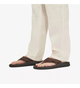 Clarks Sandali Wesley Sun in pelle marrone