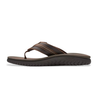 Clarks Sandali Wesley Sun in pelle marrone
