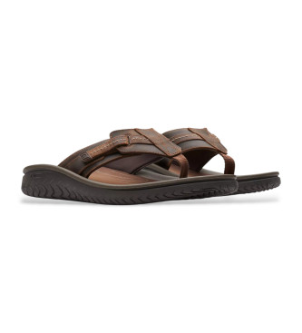 Clarks Sandali Wesley Sun in pelle marrone