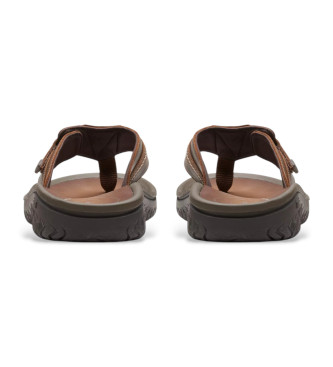 Clarks Sandali Wesley Sun in pelle marrone