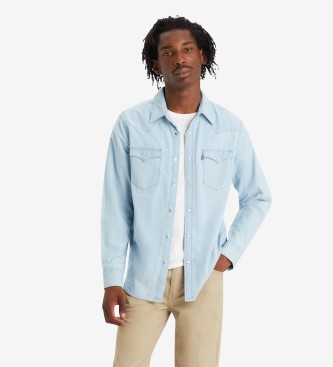 Levi's Camisa Classic Western De Corte Estándar azul