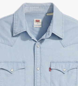 Levi's Camisa Classic Western De Corte Estándar azul